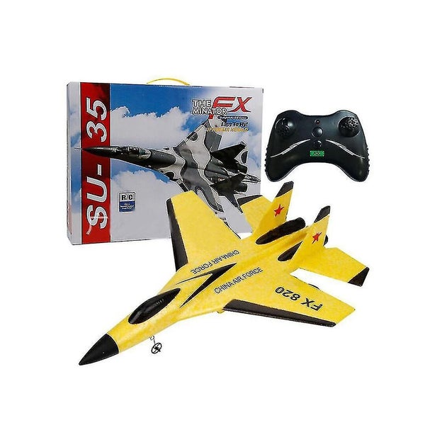 Rc Airplane Fighter Toys Fixed Wingspan Glider Bilateral Screw Propeller Toy Ai Carousel 1