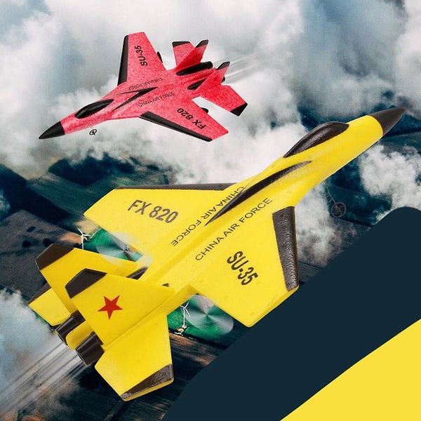 Rc Airplane Fighter Toys Fixed Wingspan Glider Bilateral Screw Propeller Toy Ai Carousel 3