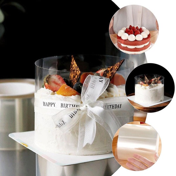 1 Roll Mousse Cake Collar Clear Cake Collar Cake Wrapper Cake Surrounding Edge Carousel 2