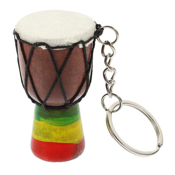 African Drum Key Ring Pendant African Drum Key Ring Pendant Instrument Hanging Carousel 1