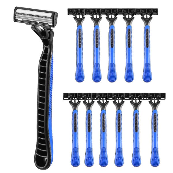 12pcs Long Handle Safety Razor Hair Shaving For Men Women Hair Remove Kit Carousel 1