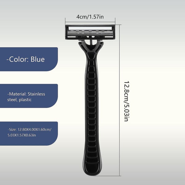 12pcs Long Handle Safety Razor Hair Shaving For Men Women Hair Remove Kit Carousel 2