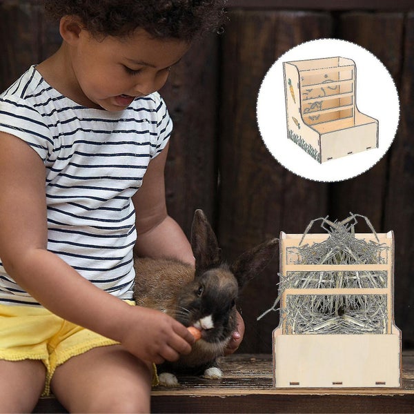 Chinchilla Cage Accessories Bunny Hay Holder Rabbits Hay Container Bunny Hay Fe Carousel 3