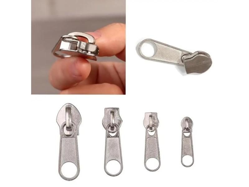 8Pcs 4 Sizes Set Universal Instant Fix Zipper Repair Replacement Slider Zippers Carousel 2