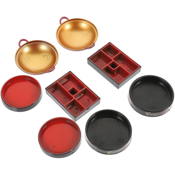 8pcs Doll House Miniature Decoration Doll House Plate Miniature Kitchen Tablewa Carousel 1