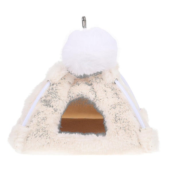 Winter Hammock Small Pet Hammock Parrot Winter Warm Bed Hamster Plush Bedding B Carousel 5