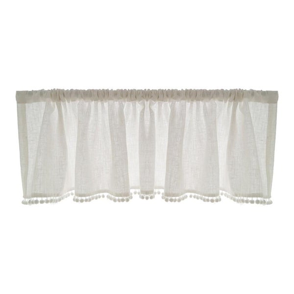 1pc Household Curtain Home Window Curtain Cotton Balls Window Drape Window Deco Carousel 1