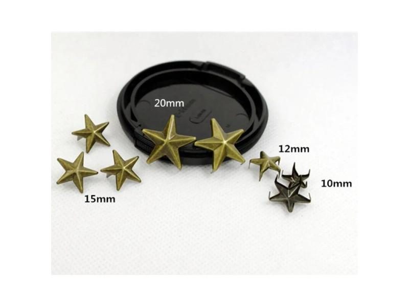 10-27mm Star Garment Rivets Nailhead Claws Stud Hat Bag Shoe Jeans Leather Carousel 2