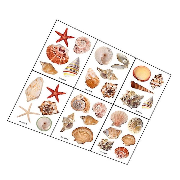 6 Sheets Transparent Tape Sea Creature Bath Stickers Ladder Treads Non Slip Tub Carousel 3