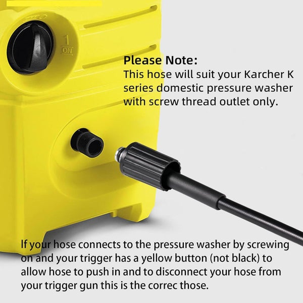 10M High Pressure Washer Replacement Hose for Karcher K Series (K2-K7) Carousel 8
