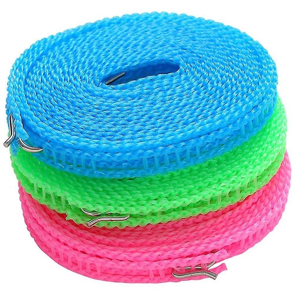 3 Rolls Of Special Designed Clotheslines Portable Laundry Lines Wind Resistant Carousel 1