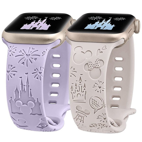 2 Pcs Cartoon Watch Strap Cute Soft Silicone Watch Strap Suitable for iWatch-J02 Carousel 1