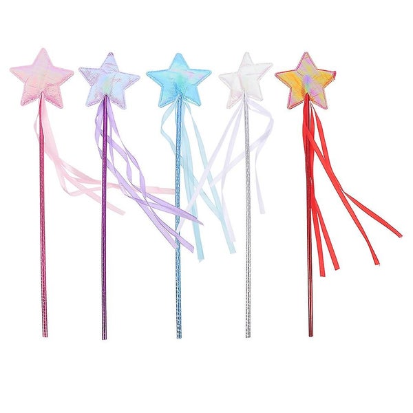 5pcs Star Fairy Stick Handheld Fairy Wand Girl Fairy Stick Toy Party Cosplay Fa Carousel 2