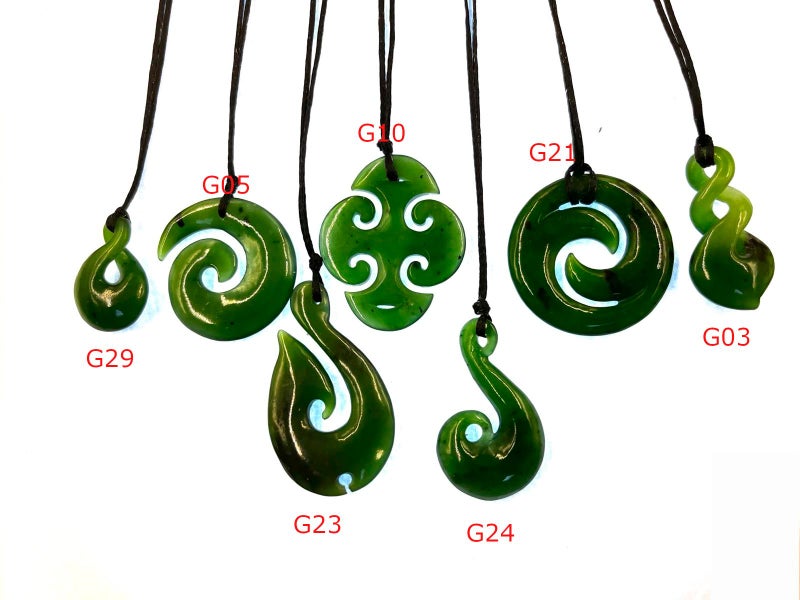 Top grade Jade Greenstone Nephrite Pendant Carving Studio NZ Carousel 1