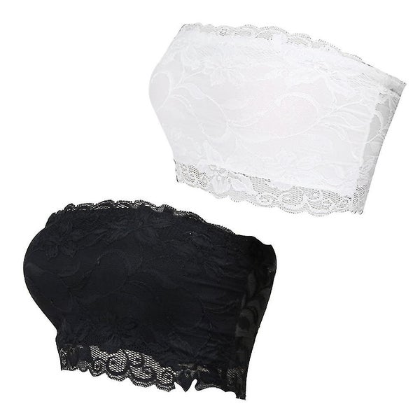 Bandeau Bra Padded Bandeau Strapless Lace Chest Wrap Bra Tops Carousel 1