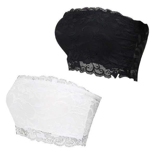 Bandeau Bra Padded Bandeau Strapless Lace Chest Wrap Bra Tops Carousel 2