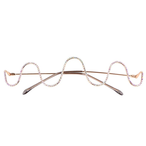Diamond Glasses Novelty Eyewear Eye Glasses Spectacle Frame Fashionable Glasses Carousel 1