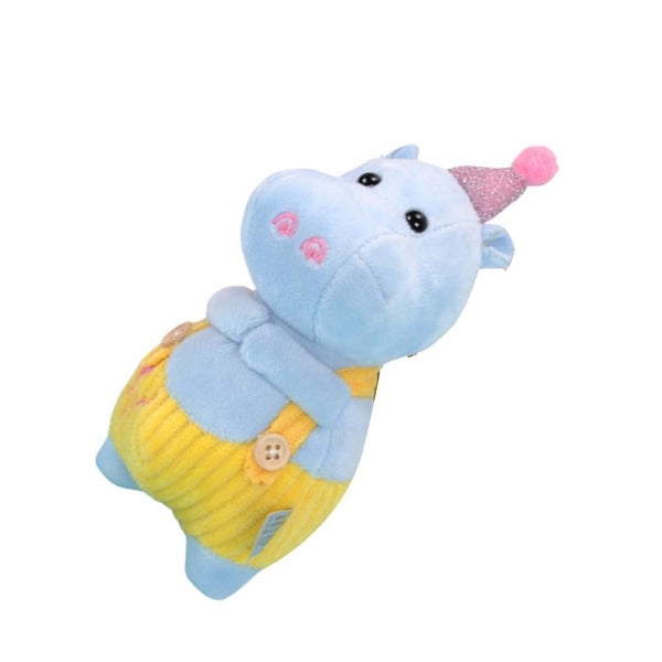 1pc Hippo Doll Toy Plush Doll Keyrings Hanging Pendant Pendant Key Chain For Ba Carousel 3