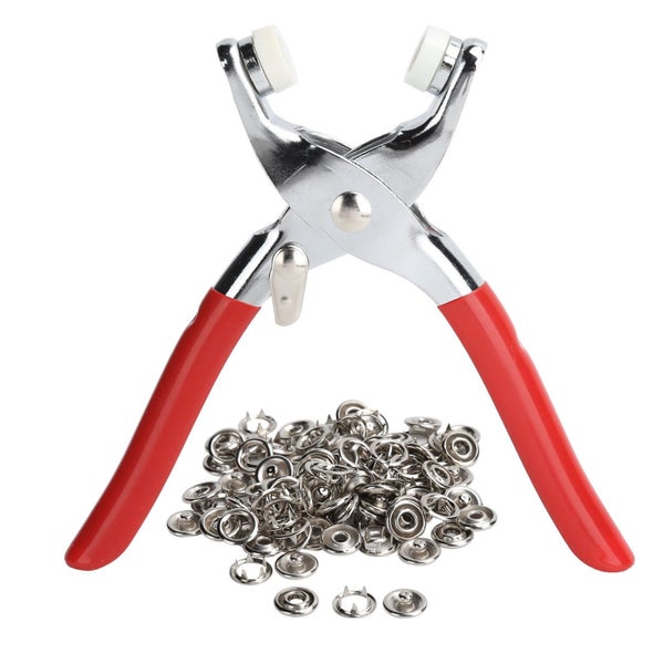 Pliers Press Kit Prong Button Snap Fasteners Set Craft Sewing Hand Tool Carousel 3