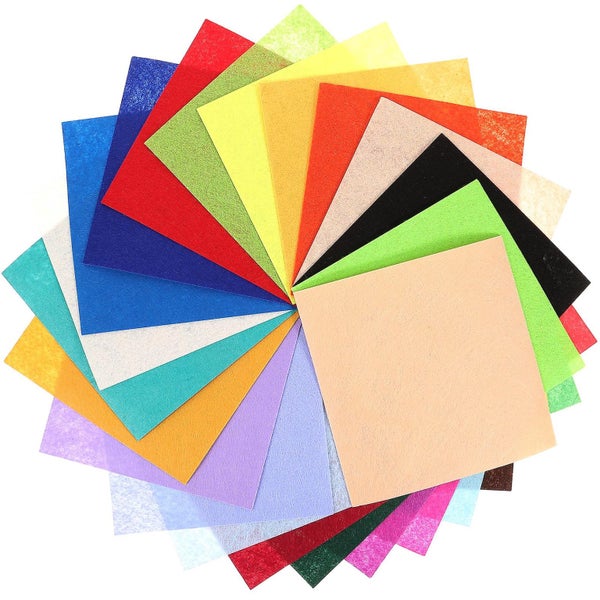 40 Sheets Colorful Patchwork Fabric Sheets Sewing Craft Fabric Sheets Crafted D Carousel 2