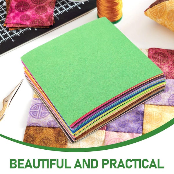 40 Sheets Colorful Patchwork Fabric Sheets Sewing Craft Fabric Sheets Crafted D Carousel 3