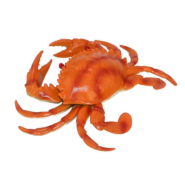 1pc Simulation Rubber Crab Model Artificial Animal Prank Props For Party Gather Carousel 1