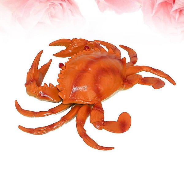 1pc Simulation Rubber Crab Model Artificial Animal Prank Props For Party Gather Carousel 2