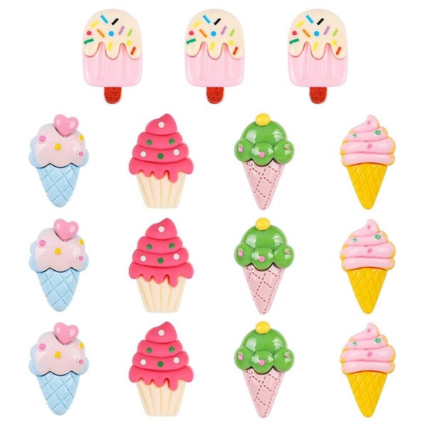 30pcs Replaceable Push Pin Thumbtacks Ice Cream Shape Thumb Tacks Map Fixator Carousel 2