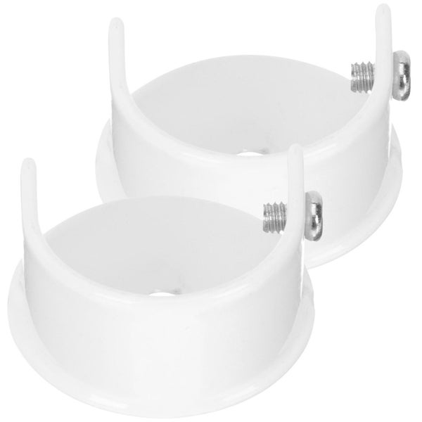2pcs Closet Rod Bracket Closet Pole Socket Curtain Rod Bracket Alloy Curtain Ro Carousel 1