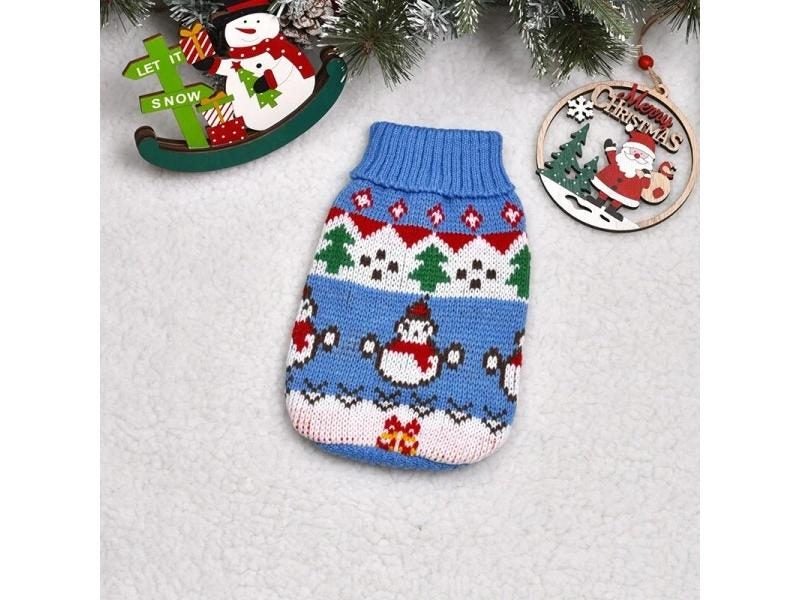 Winter Knitted Dog Jumpers For Small Large Dogs Christmas Clothes For Small Carousel 1