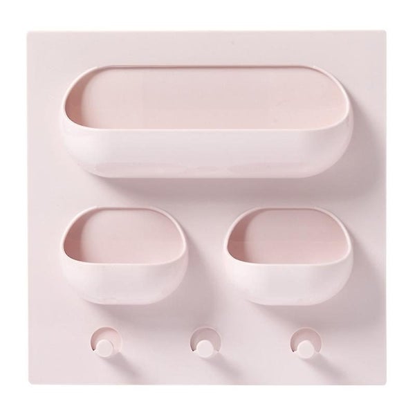 Bathroom Toothbrush Wall Mount Holder Organizer Triple Pocket Bathroom Wall She Carousel 3