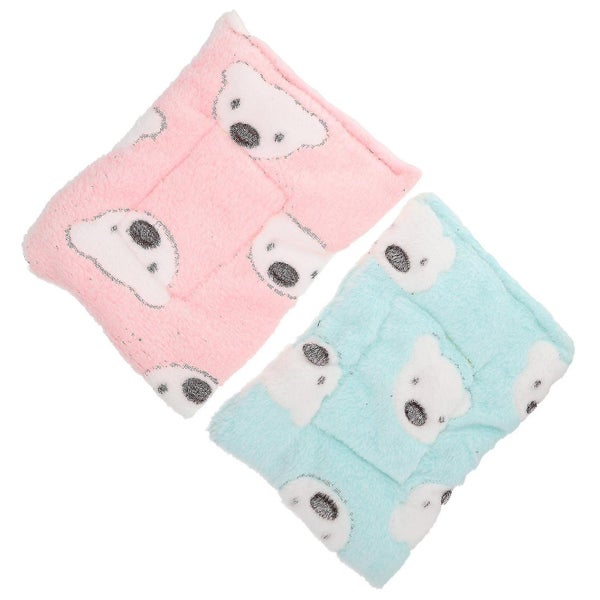 2 Pcs Xmas Hamster Winter Warm Bed Animal Guinea Pig Hamster Bed Winter Warm Ha Carousel 2