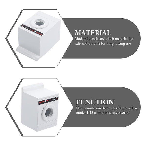 Tiny Washing Machine Washing Machine Miniature Minihouse Washer Dryer Mini Wash Carousel 5