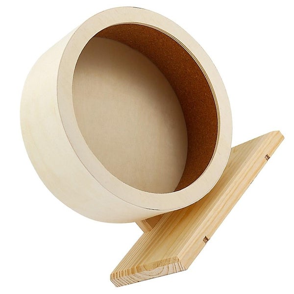 Wooden Hamster Wheel Small Pets Exercise Wheel Mute Running Wheel Exercise Runn Carousel 2