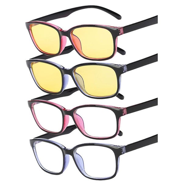 4 Pairs Nearsighted Glasses Pc Eye Glasses Anti Blue Light Glasses Blue Light B Carousel 1