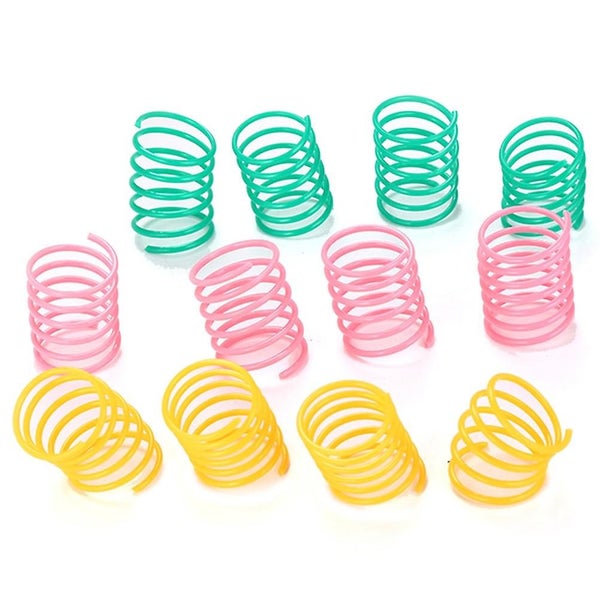 20 Pcs Stretchy Toys Pet Spiral Springs Cat Springs Kitten Toy Springs Action C Carousel 1