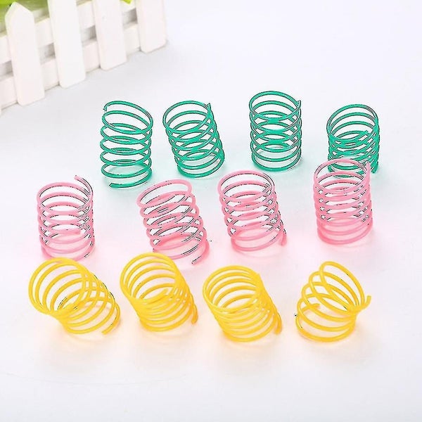 20 Pcs Stretchy Toys Pet Spiral Springs Cat Springs Kitten Toy Springs Action C Carousel 3