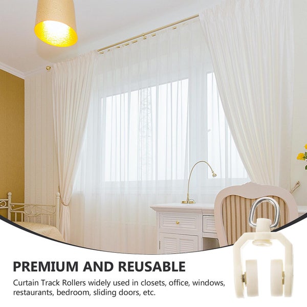 30pcs Replacement Curtain Track Rollers Flexible Curtain Mute Gliders Curtain P Carousel 5