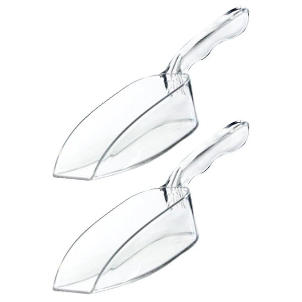 2 Pcs Metal Serving Spoons Ice Bucket Scoop Ice Cube Scoops Popcorn Shovel Dry Carousel 1