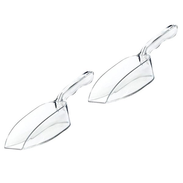 2 Pcs Metal Serving Spoons Ice Bucket Scoop Ice Cube Scoops Popcorn Shovel Dry Carousel 2