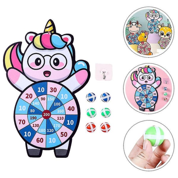 1 Set Dart Board Sticky Ball Set Kids Party Toys Indoor Dart Board Game Kit Par Carousel 2
