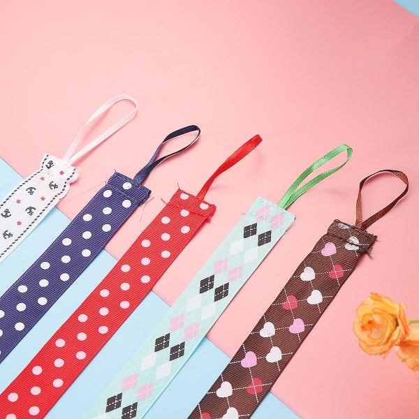 5pcs Infant Pacifier Clips Baby Soother Modern Teething Clips Strap Leash Holde Carousel 3
