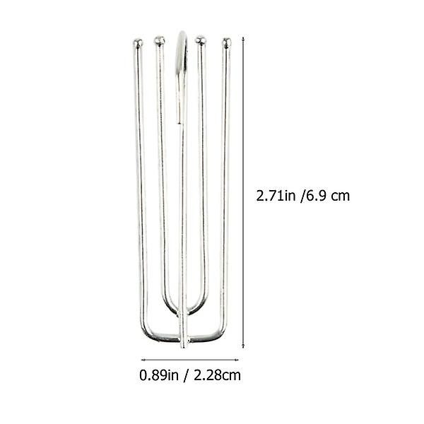 40pcs Durable Curtain 4 prong Hooks Curtain Hanging Hooks Curtain Accessories Carousel 3