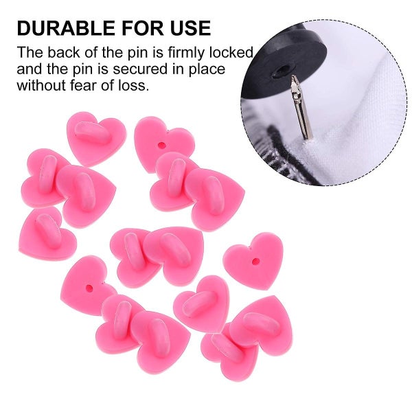 100 Pcs Blank Labels Lapel Pins Tie Tack Enamel Pin Backs Rubber Badge Backs Re Carousel 3