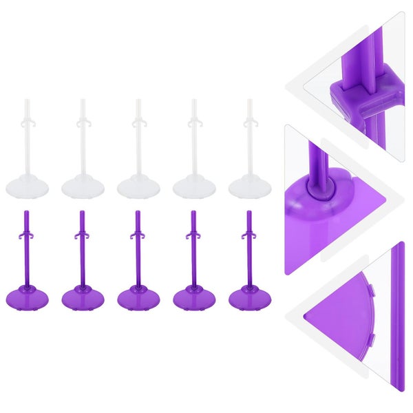 20 Pcs Decked Accessories Doll Dress Holder Stand Doll Body Stand Stands Displa Carousel 3