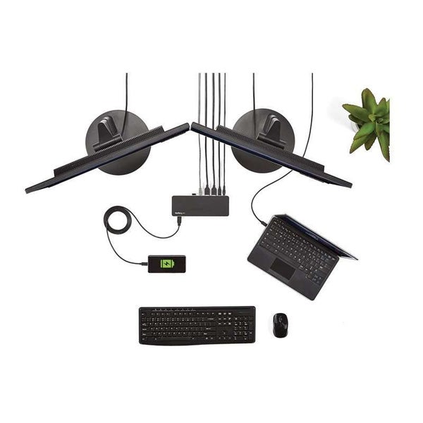 StarTech.com USB-C Laptop Docking Station - USB C to HDMI or DVI Dock, 60W Po... Carousel 6