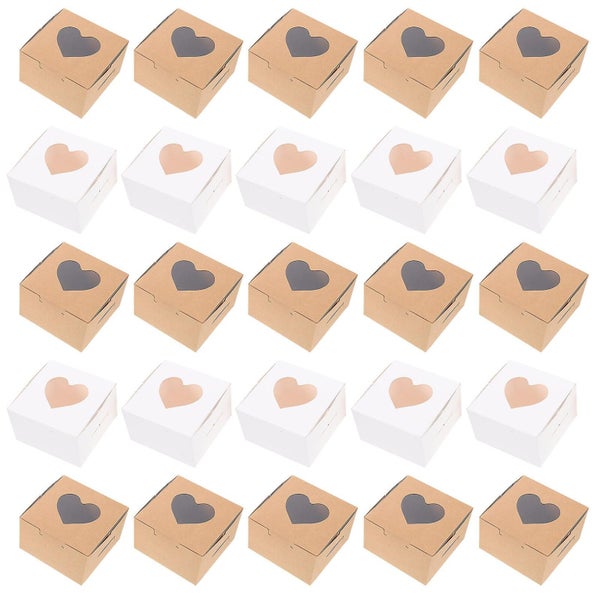 40pcs Cake Packaging Boxes Food Packaging Boxes With Clear Window Carousel 1