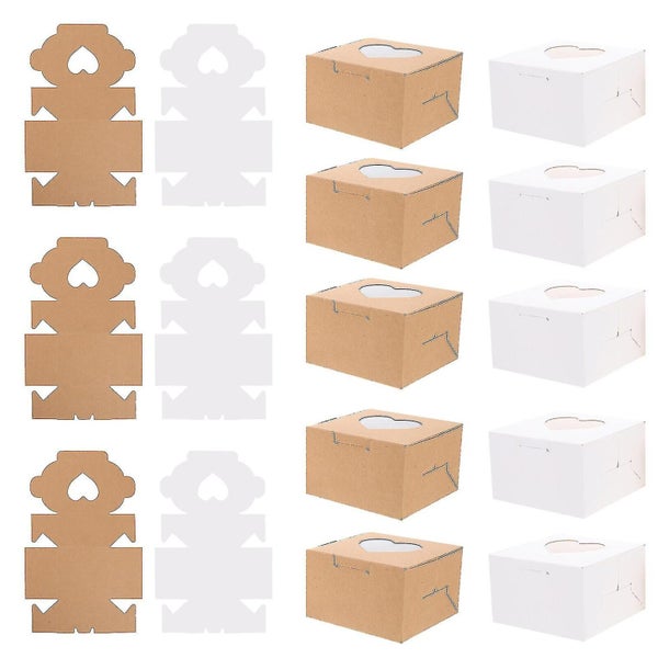 40pcs Cake Packaging Boxes Food Packaging Boxes With Clear Window Carousel 2