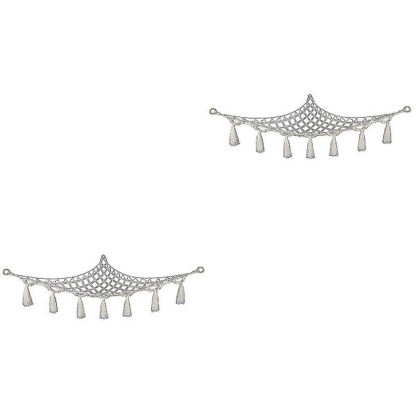 2pcs Cotton Rope Plush Toys Storage Hammock Kids Plush Toy Storage Net Organize Carousel 2