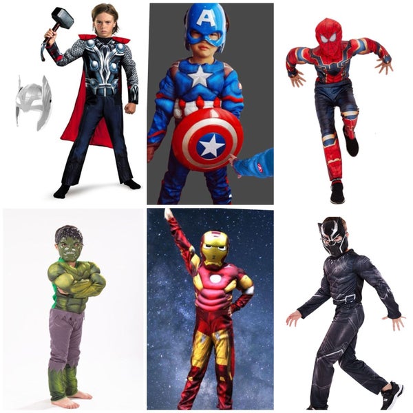 2-10y Black panther, Thor, Iron man, Captain America, Hulk, Spider-Man Carousel 1